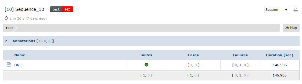 Results Session View